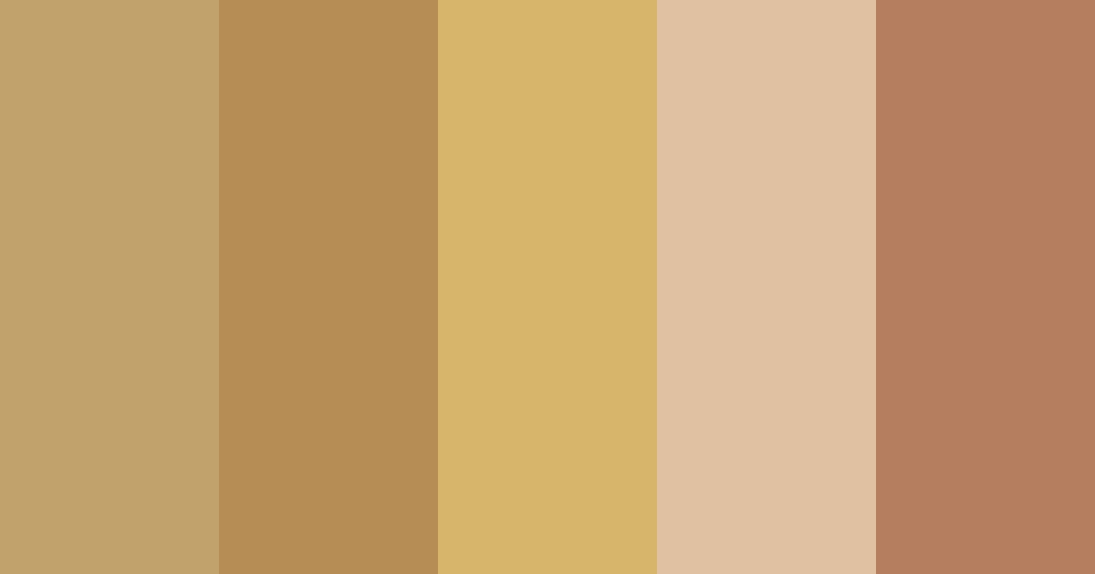 Download toffee brown color palette PNG image (landscape)