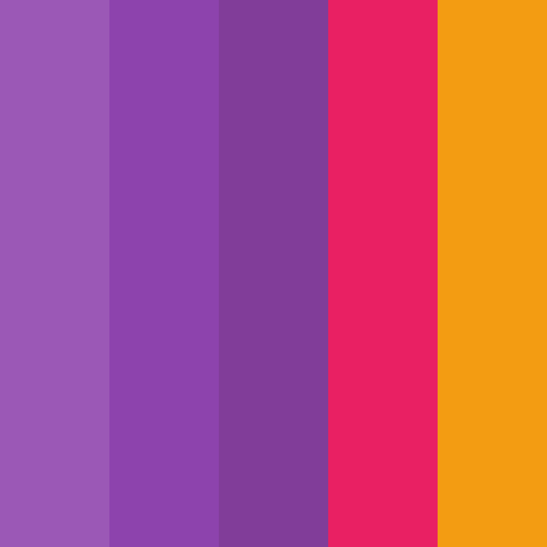 Download vibrant purple dream color palette PNG image (square)