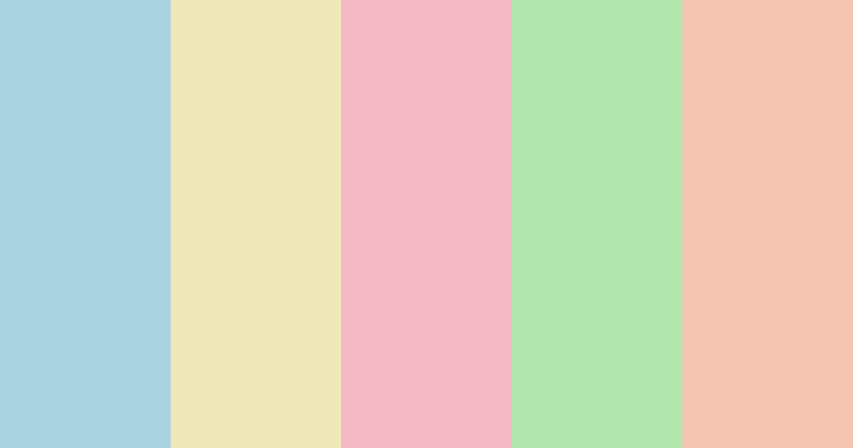 Download pastel spring color palette PNG image (landscape)