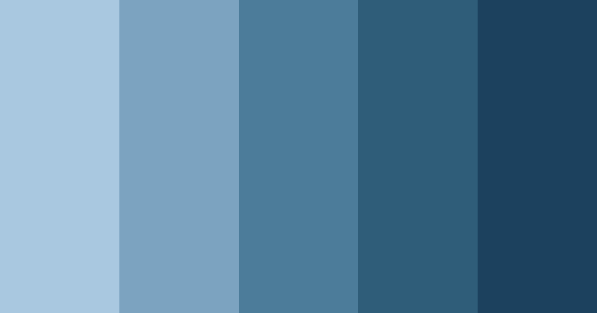 Download winter blue color palette PNG image (landscape)