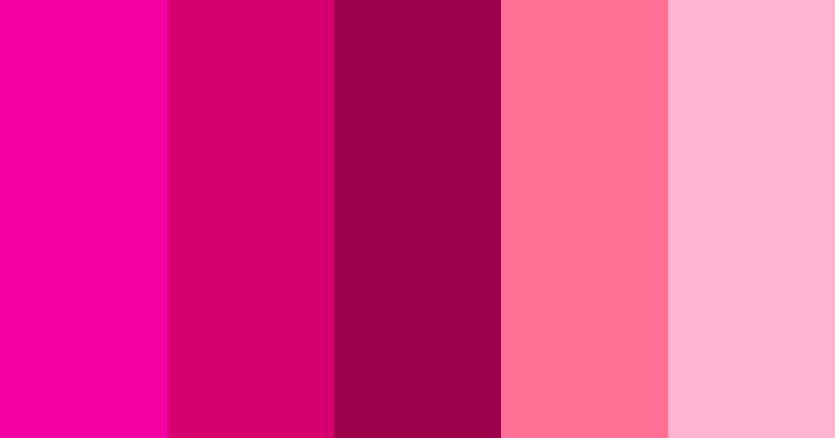 Download fuchsia fun color palette PNG image (landscape)