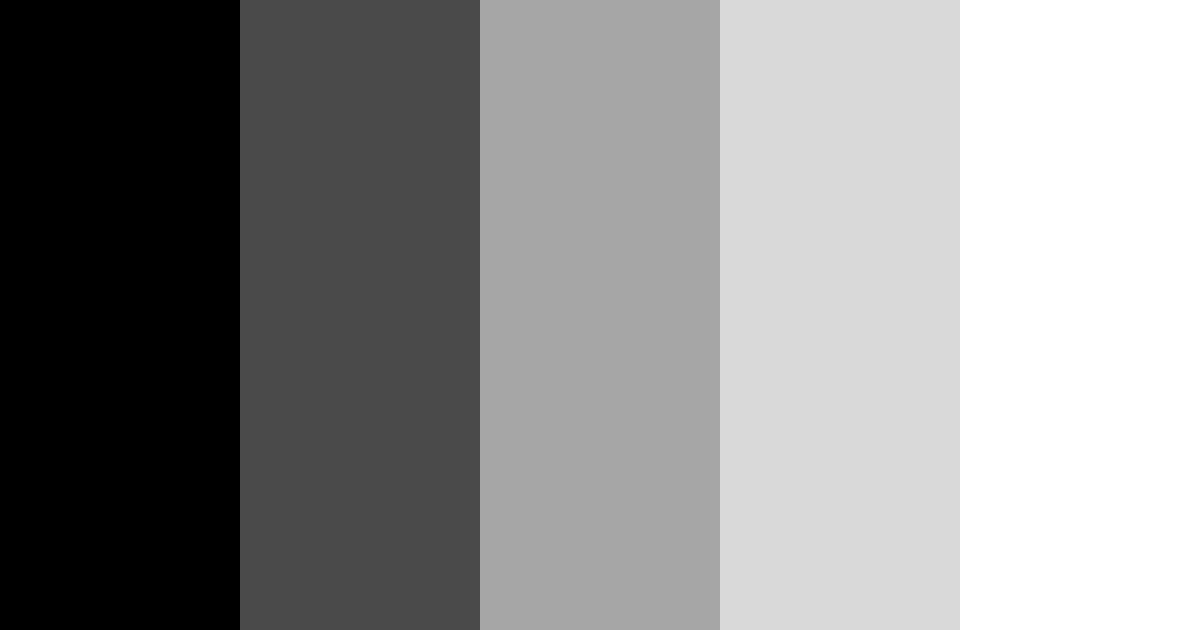 Elegant Black Color Palette