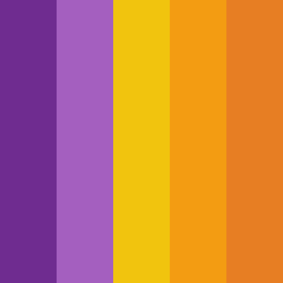 Download tropical purple sun color palette PNG image (square)