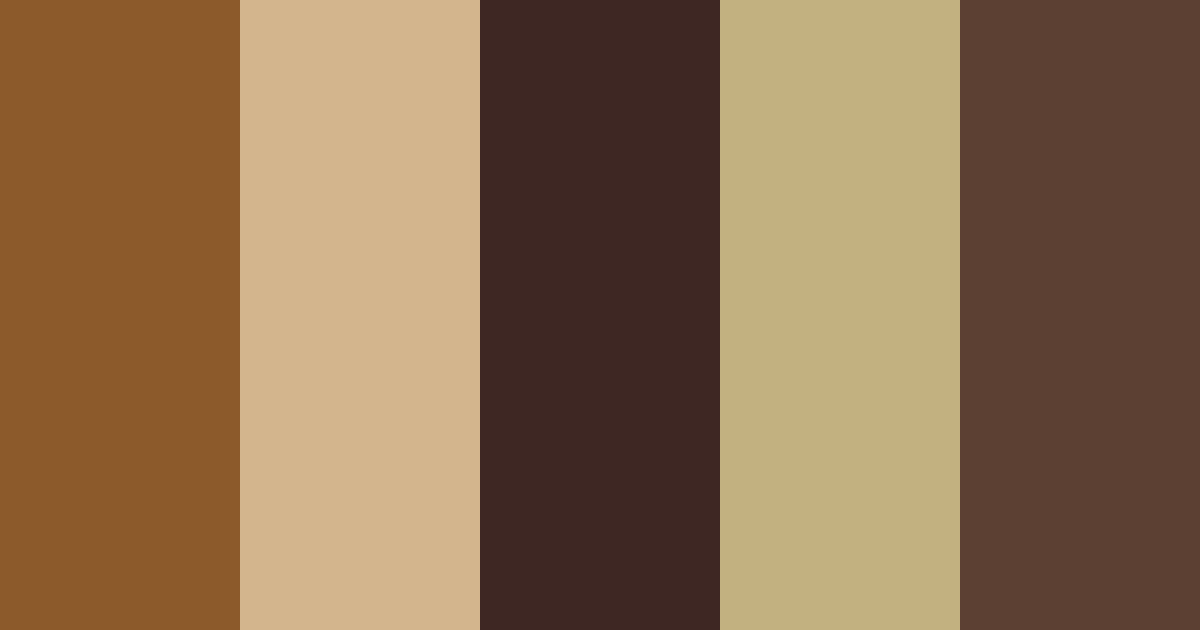 Download brown teakwood color palette PNG image (landscape)