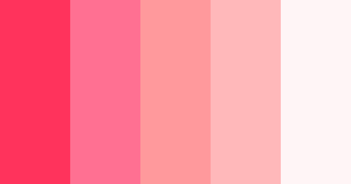 Radical Red Bliss Color Palette