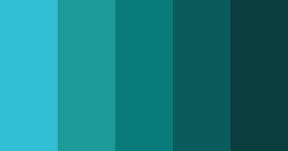 Download tropical aqua color palette PNG image (landscape)