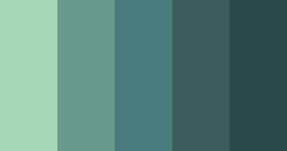 Download aventurine green color palette PNG image (landscape)