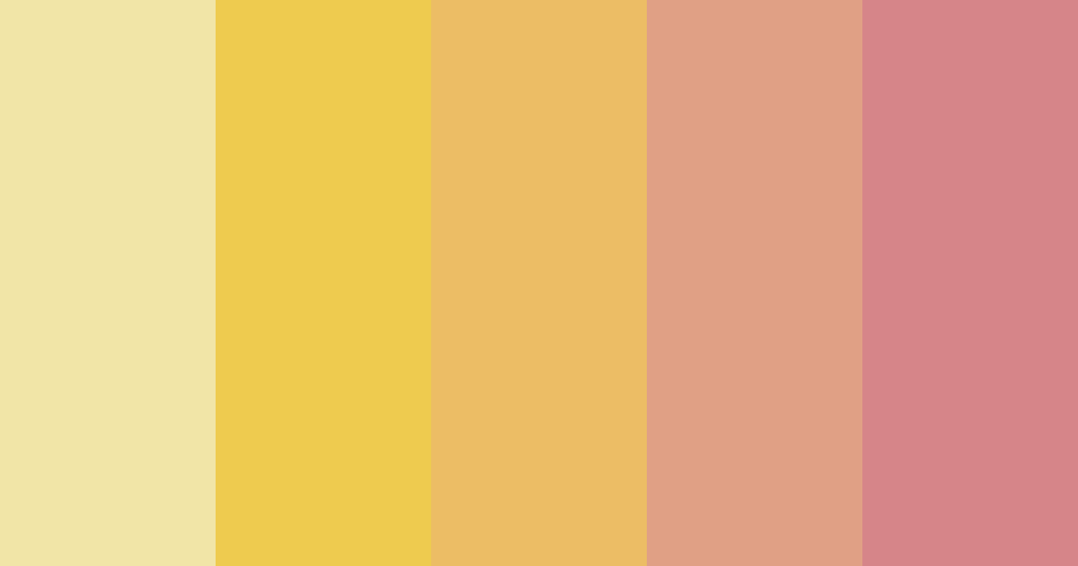 Download yellow sunset dream color palette PNG image (landscape)