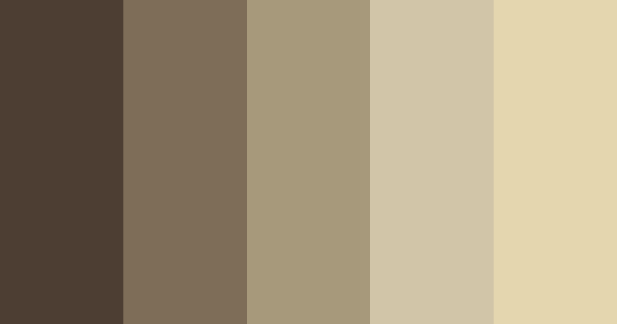 Download earthy brown color palette PNG image (landscape)