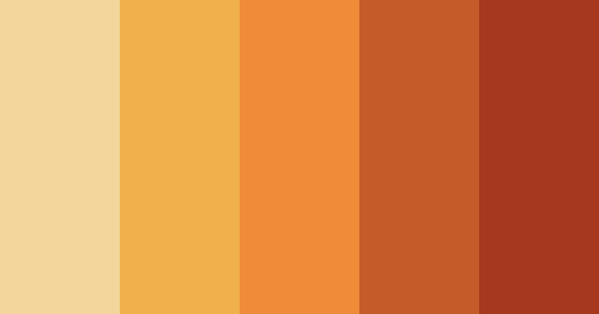 Download amber summer color palette PNG image (landscape)