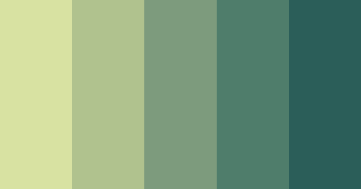 Download green jealousy color palette PNG image (landscape)