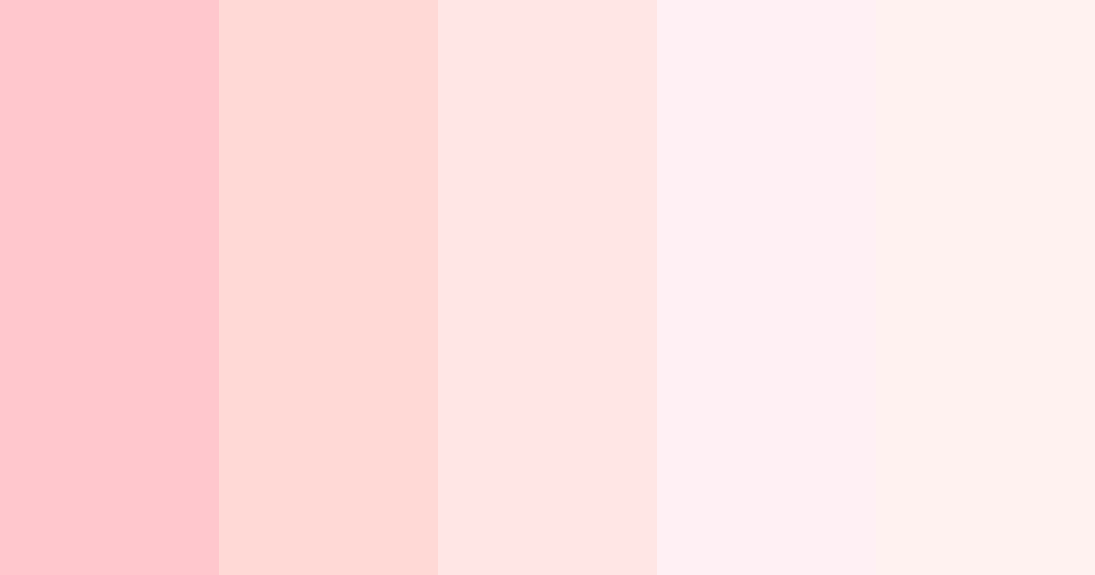 Download pink blossom color palette PNG image (landscape)