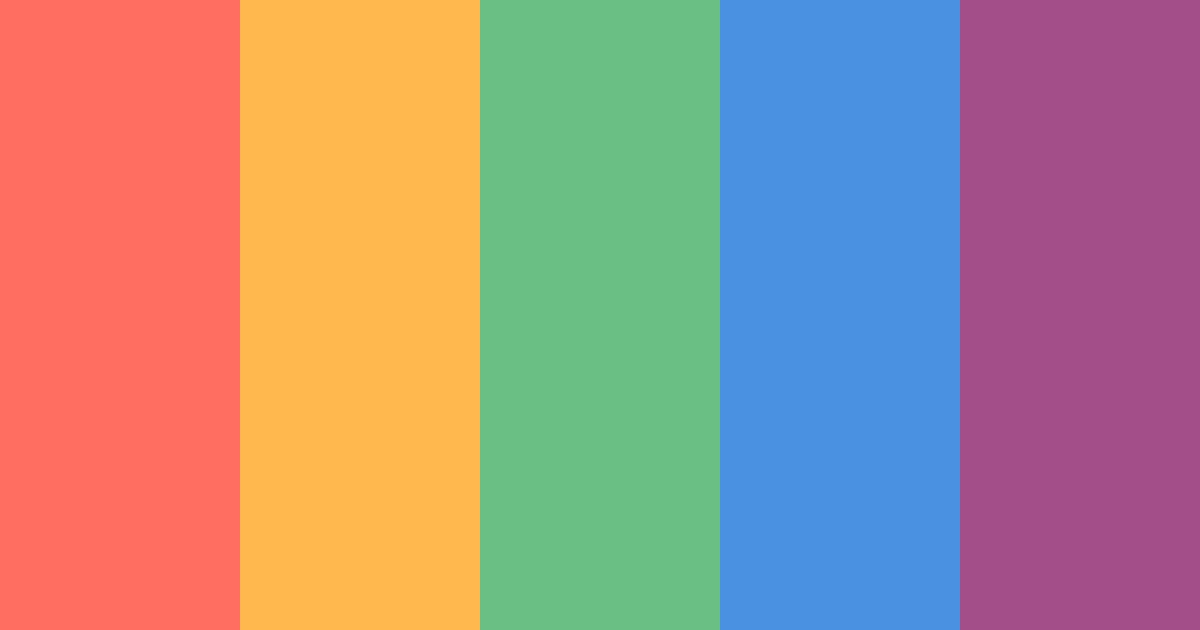 Download coral hippie dream color palette PNG image (landscape)