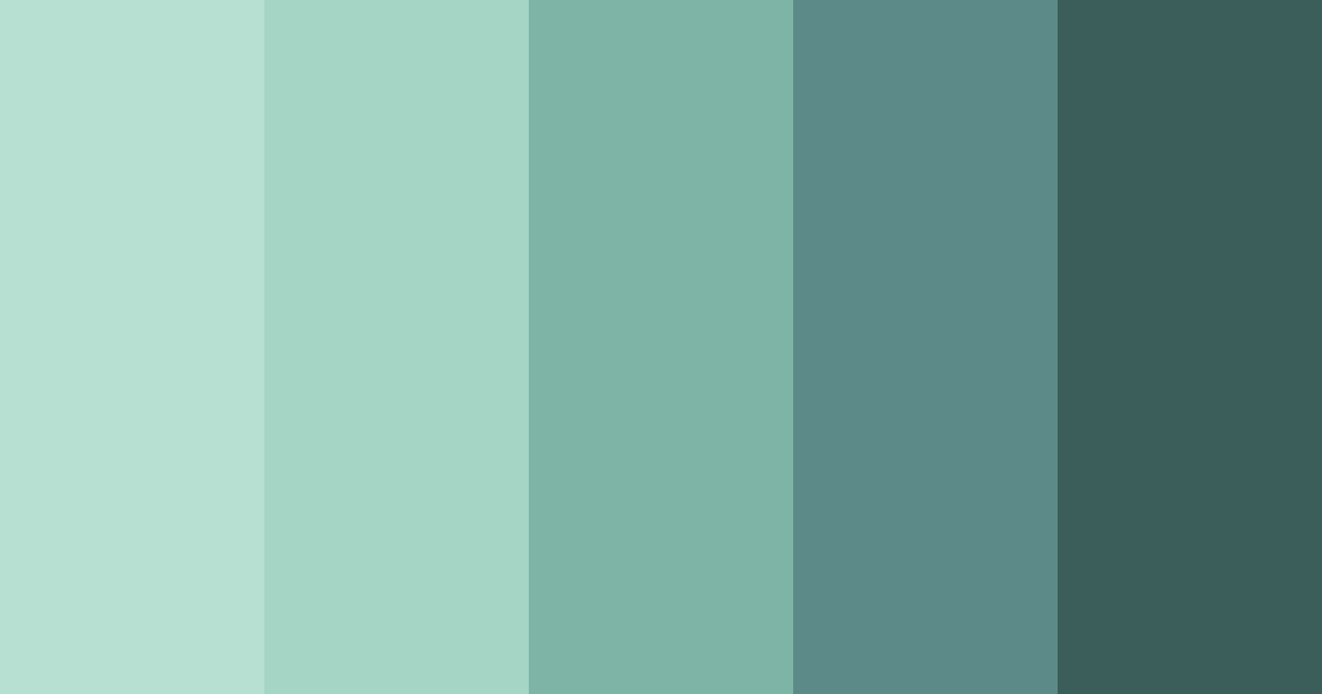 Download mint chocolate dream color palette PNG image (landscape)