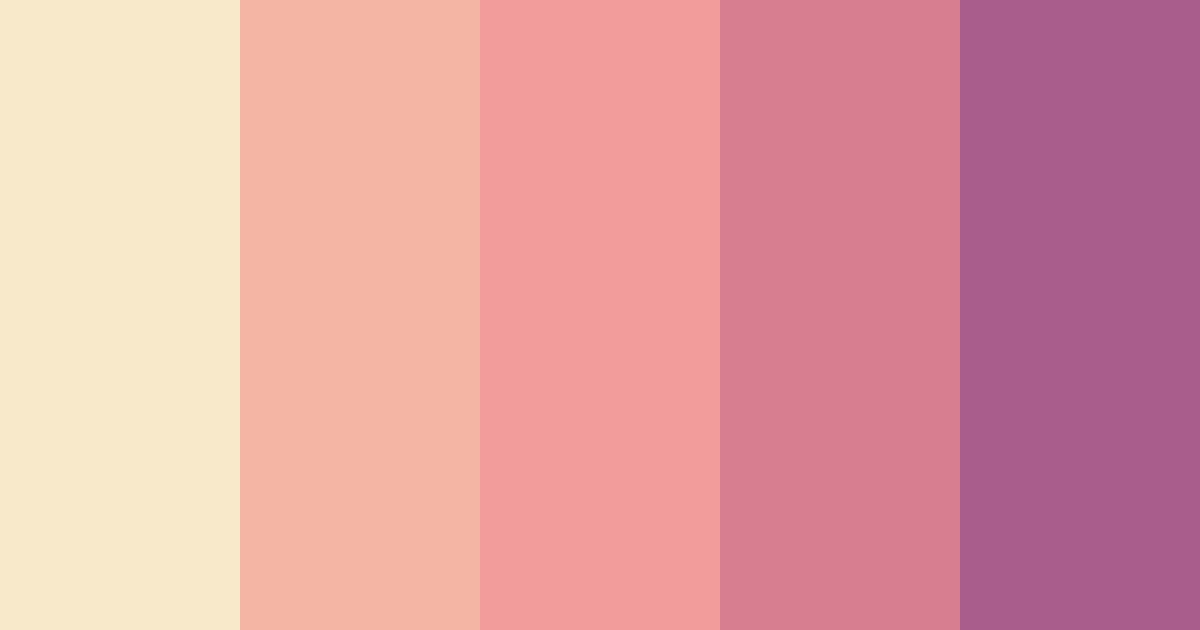 Download coral spring color palette PNG image (landscape)