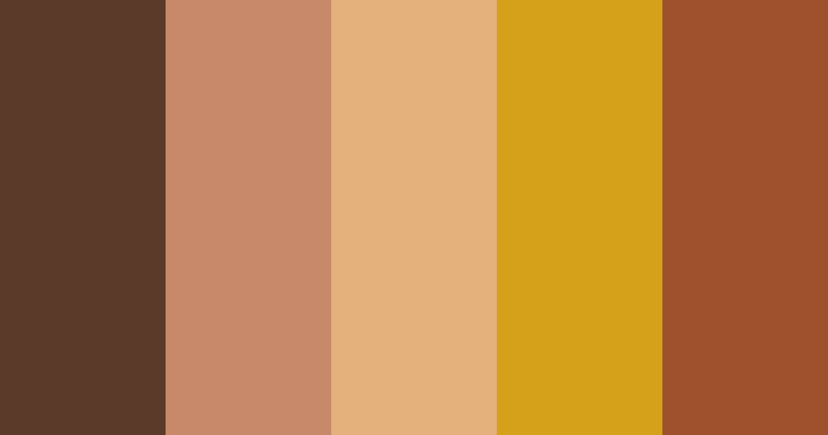 Download gingerbread brown color palette PNG image (landscape)