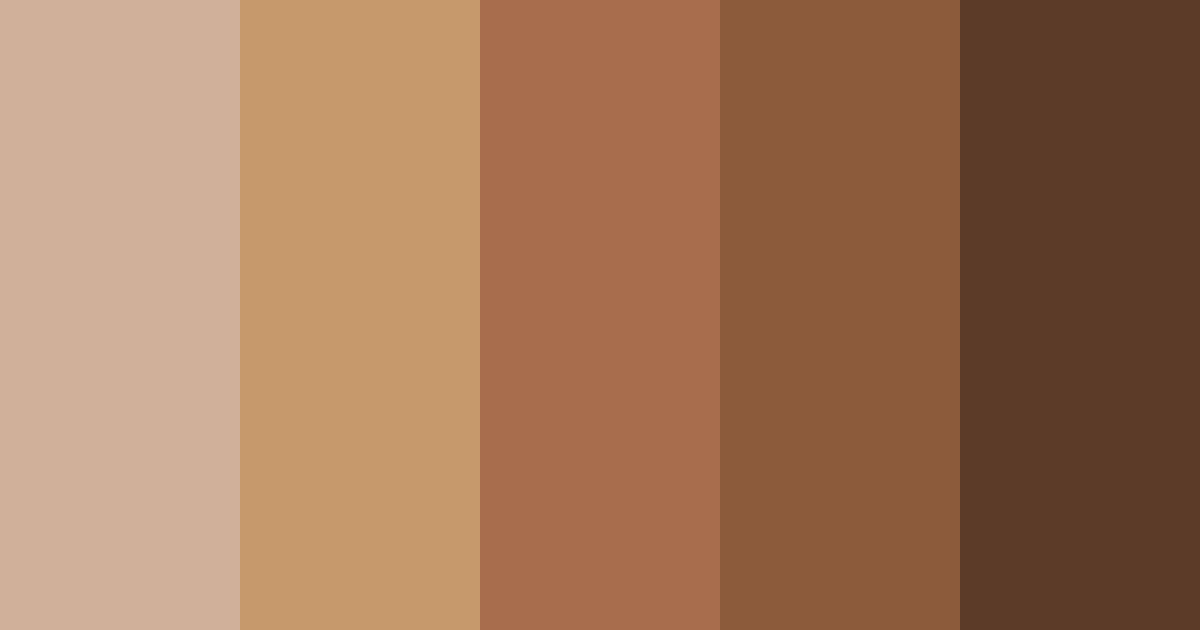 Download brown almond delight color palette PNG image (landscape)