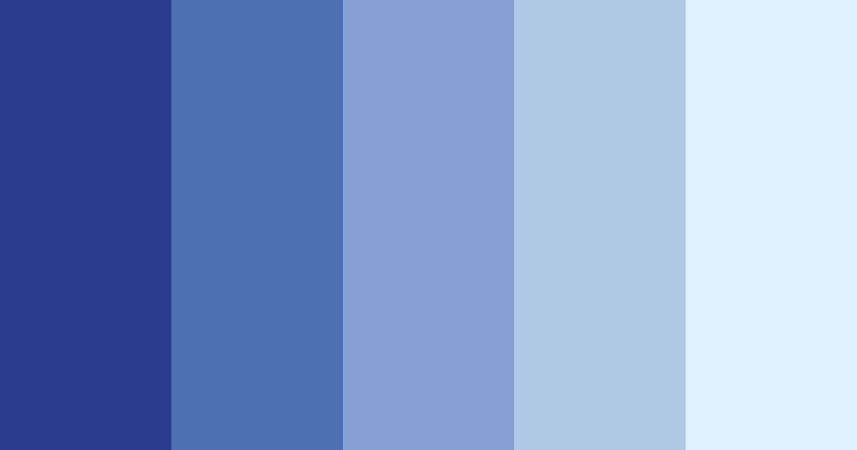 Download calm blue color palette PNG image (landscape)