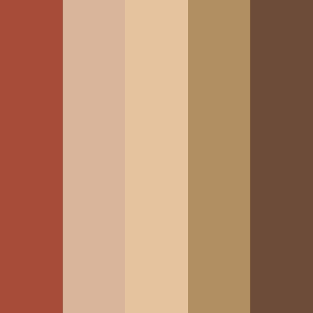 Download cinnamon brown apple color palette PNG image (square)