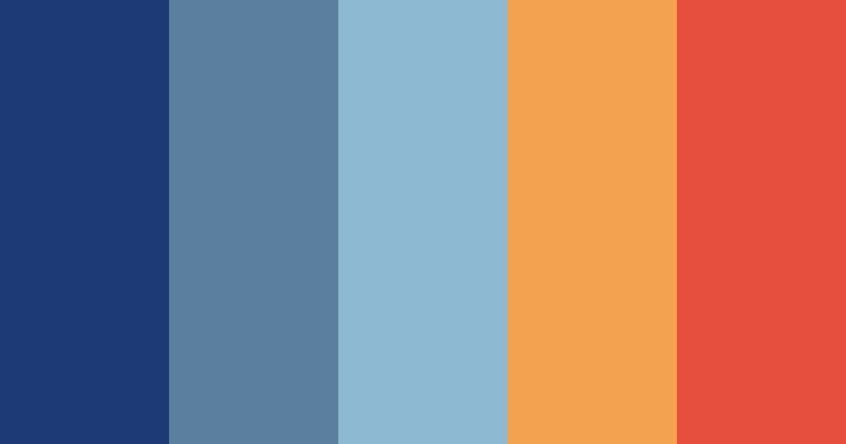 Download vibrant blue spring color palette PNG image (landscape)