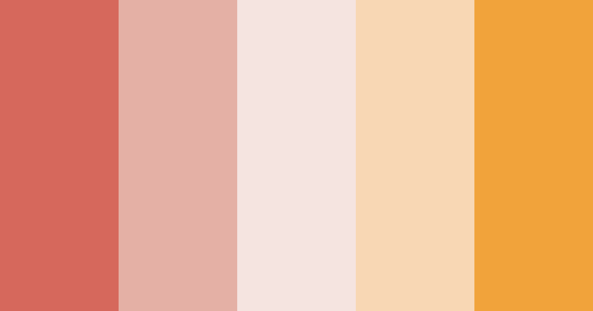 Download coral autumn color palette PNG image (landscape)