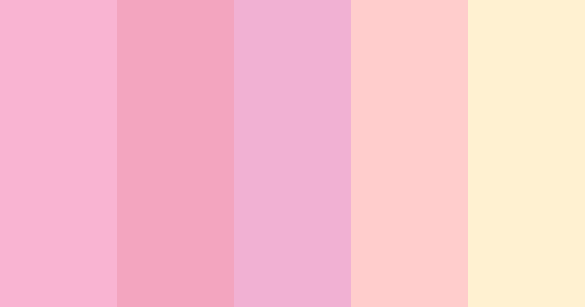 Download pink hello kitty color palette PNG image (landscape)