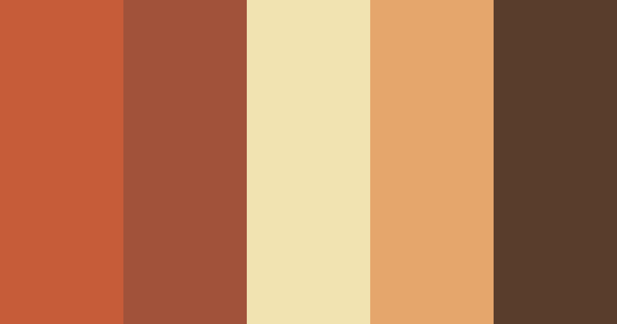 Download autumn beige color palette PNG image (landscape)