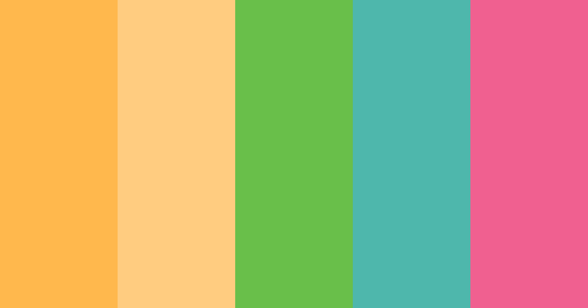 Download spring green dream color palette PNG image (landscape)