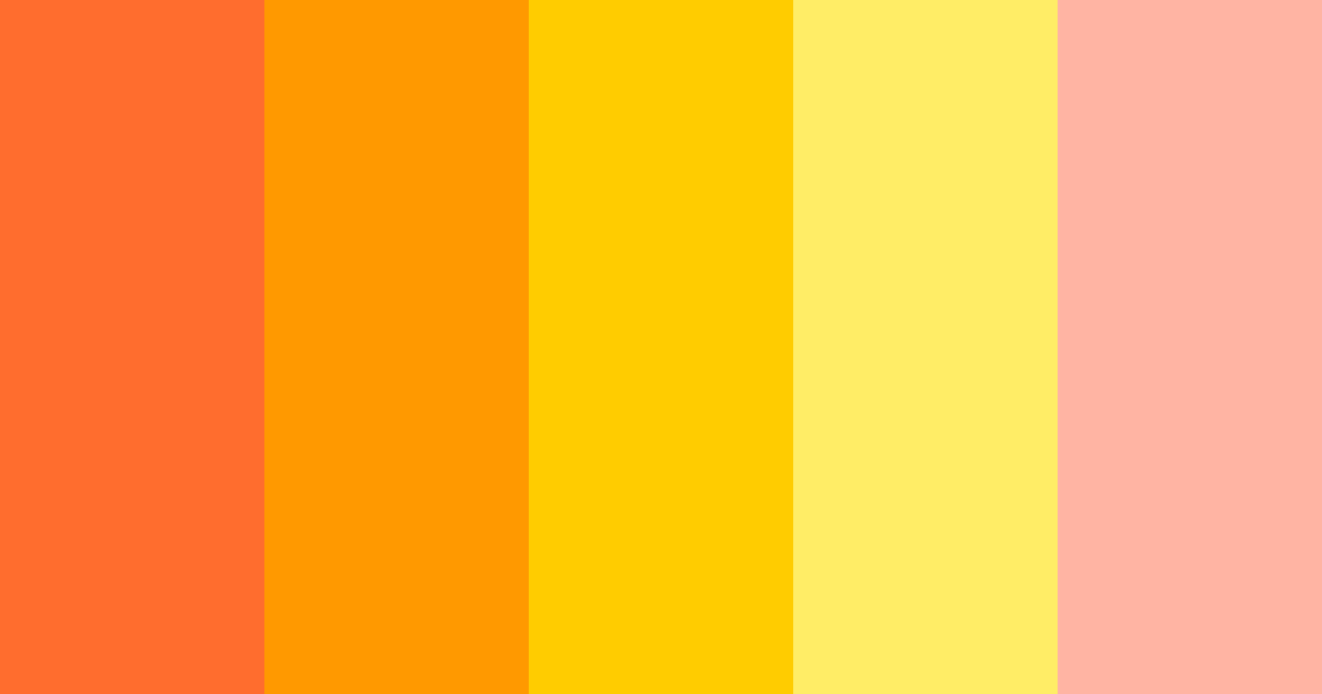 Download orange hippie dream color palette PNG image (landscape)