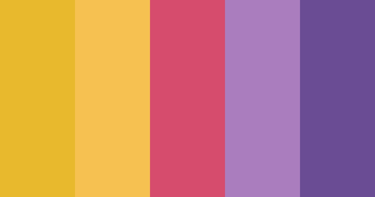 Download purple pineapple fun color palette PNG image (landscape)
