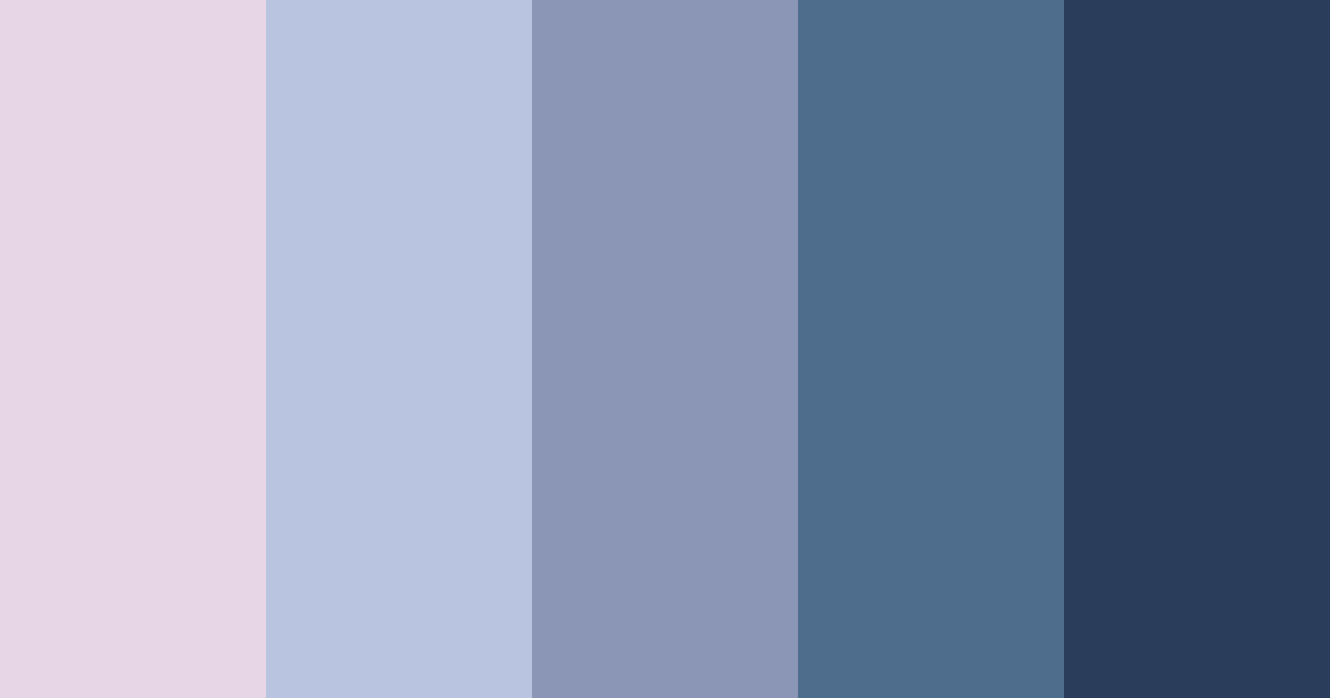 Download moonlight blue color palette PNG image (landscape)