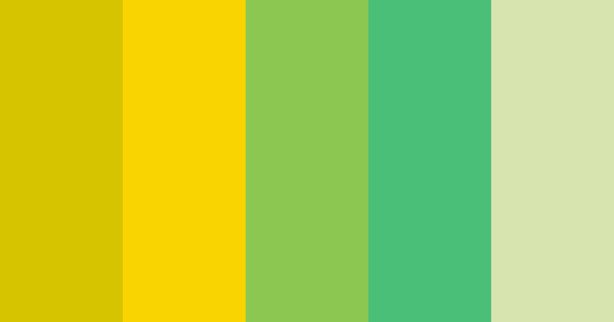 Download bright green tea color palette PNG image (landscape)