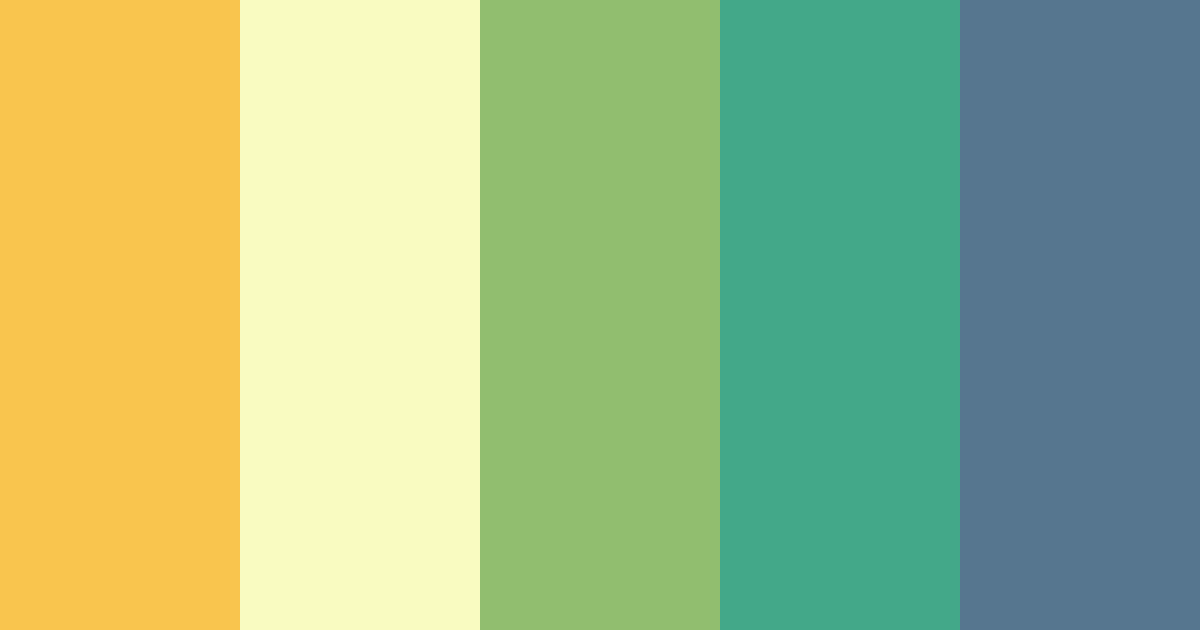 Download yellow green color palette PNG image (landscape)