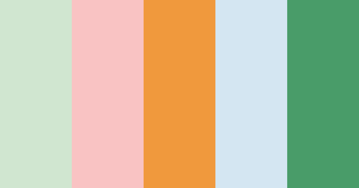 Download tropical harmony color palette PNG image (landscape)