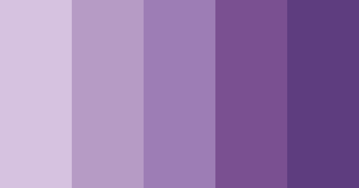 Download shades of lilac color palette PNG image (landscape)