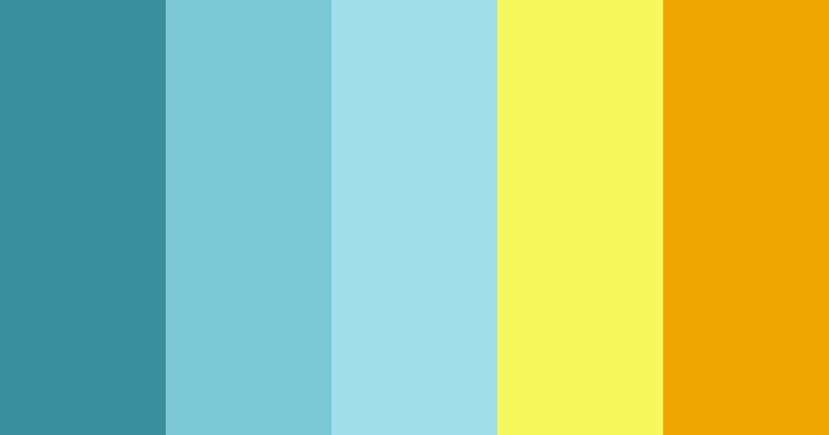 Teal Sunshine Color Palette