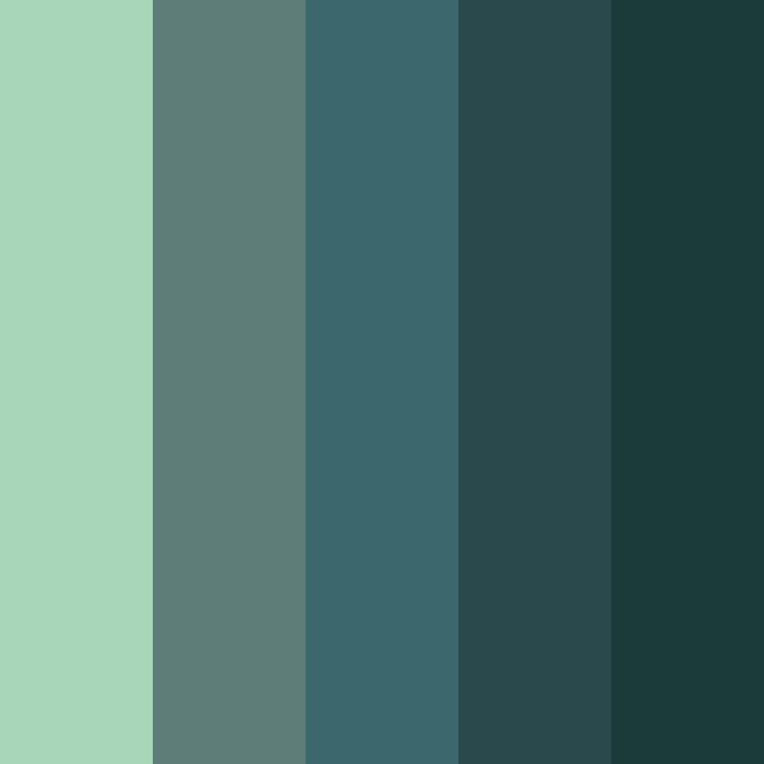Download verdant reverie color palette PNG image (square)