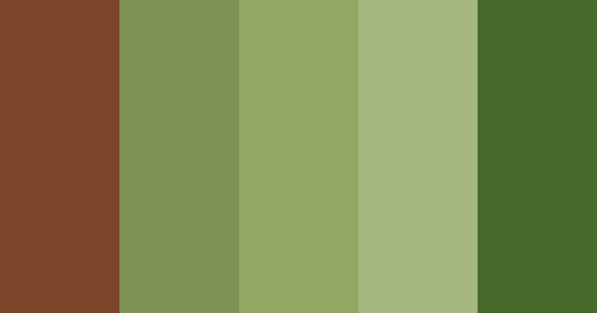 Download forest floor harmony color palette PNG image (landscape)