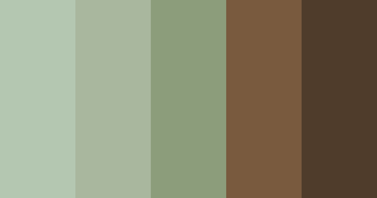 Download whispers of the forest color palette PNG image (landscape)