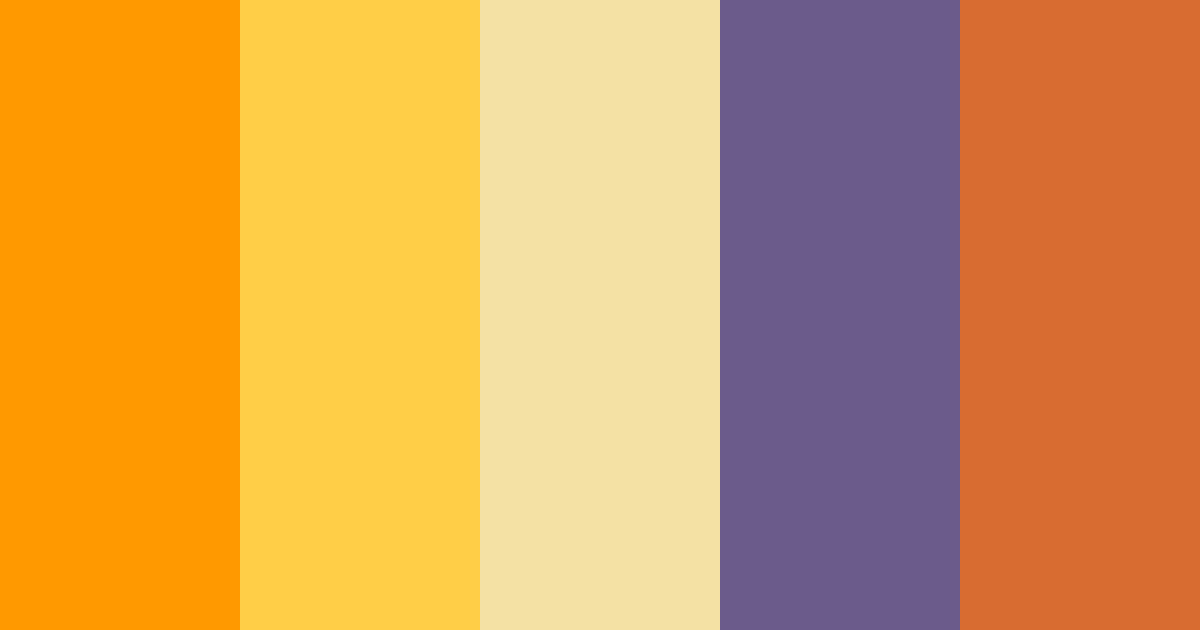 Download sunset orange color palette PNG image (landscape)
