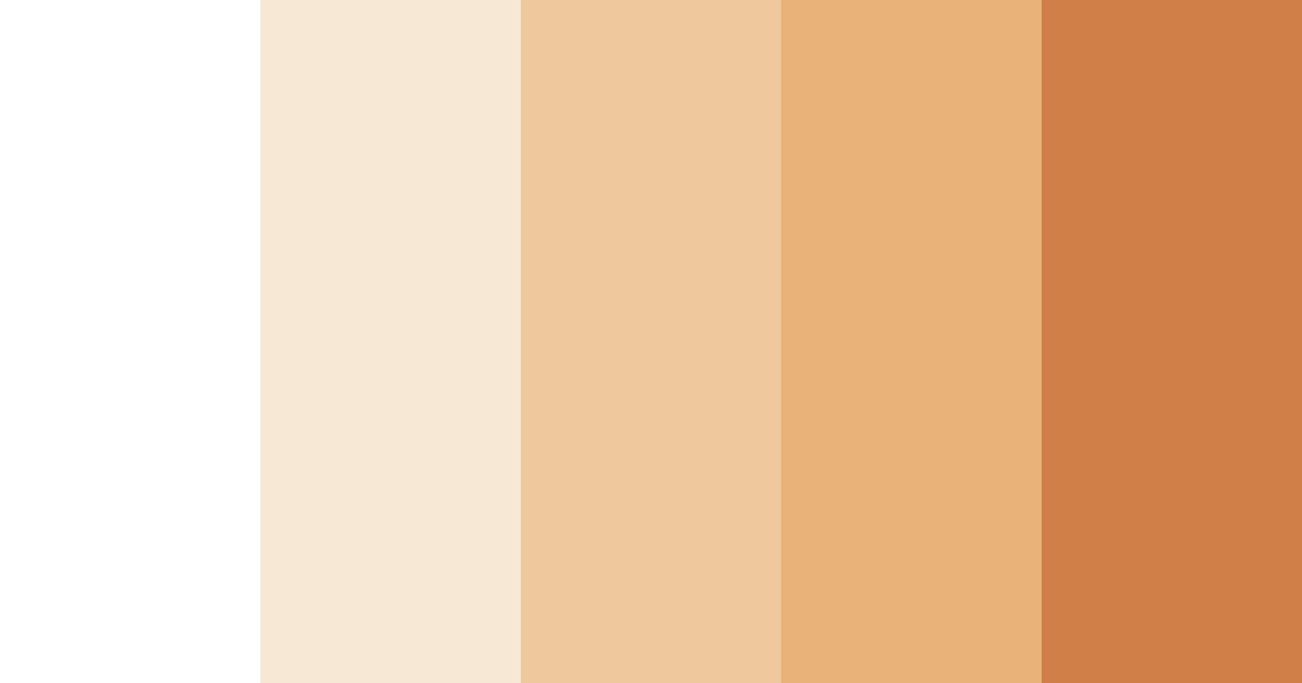 Download creamy caramel dream color palette PNG image (landscape)