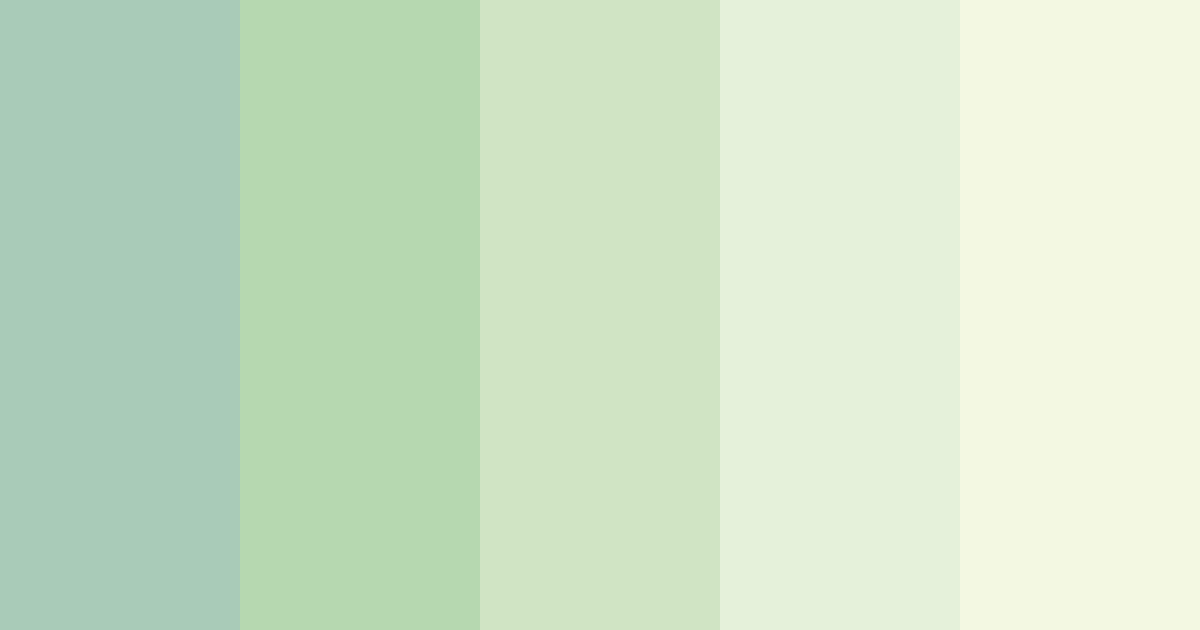 Download sage green serenity color palette PNG image (landscape)