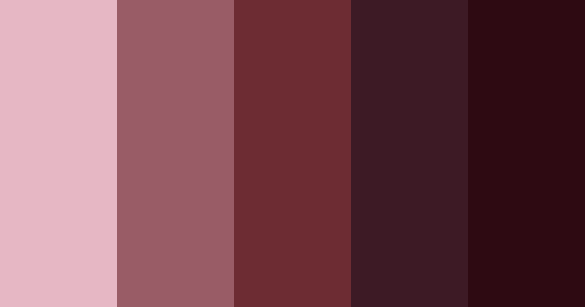 Download dark red elegance color palette PNG image (landscape)