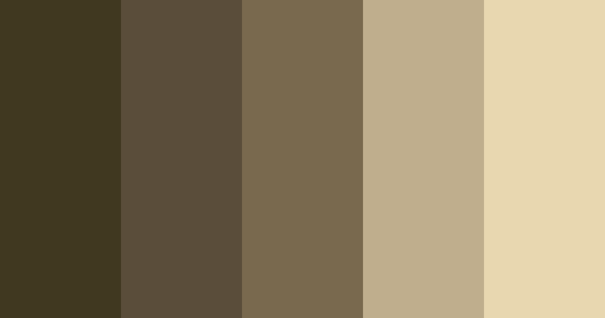 Download brown tones color palette PNG image (landscape)