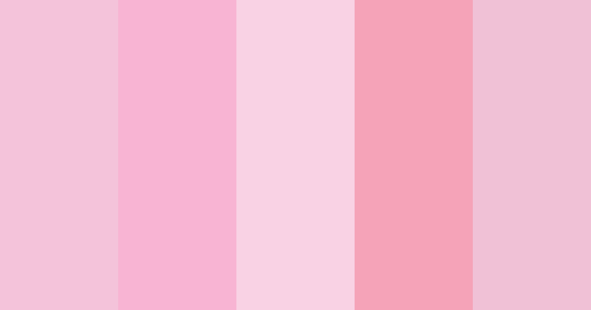 Download pink hello kitty color palette PNG image (landscape)