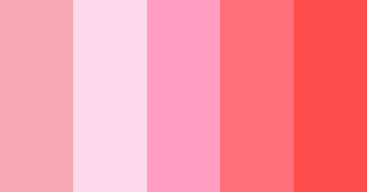 Download pink hello kitty color palette PNG image (landscape)