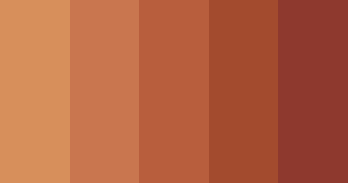 Download warm ember glow color palette PNG image (landscape)