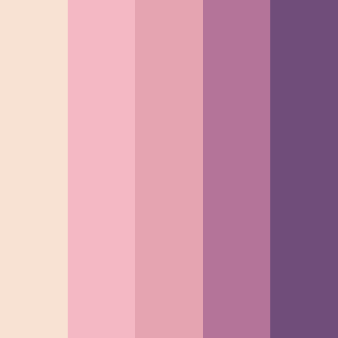 Download pink cream color palette PNG image (square)