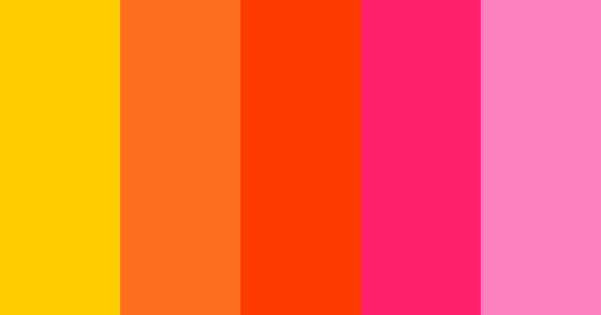 Download vibrant yellow color palette PNG image (landscape)