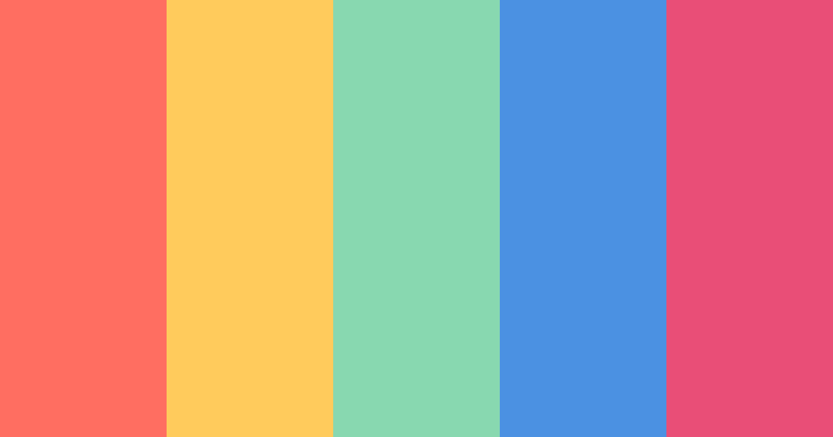 Download flower child dreamscape color palette PNG image (landscape)